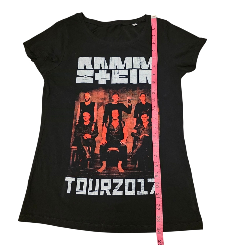 Rammstein Women's World Tour 2017 Rock Band Concert T-shirt Slim Fit Size M - Picture 8 of 8